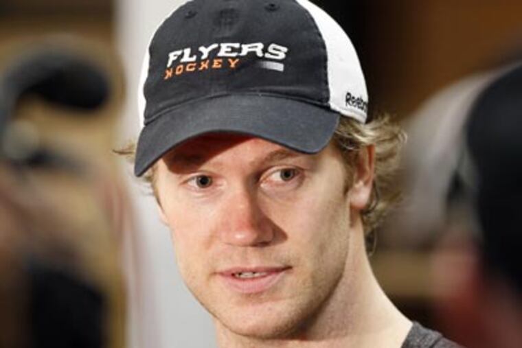 The status of Chris Pronger for Game 3 of the Eastern Conference quarterfinals is still to be determined. (Yong Kim/Staff Photographer)