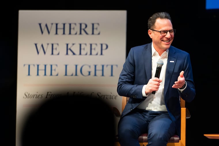 Governor Josh Shapiro discusses his new book, ‘Where We Keep the Light’, with Jay Wright, former head men’s basketball coach at Villanova University on Saturday, Feb. 28, 2026.
