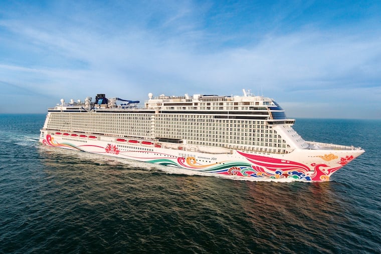 FILE PHOTO: A view of Norwegian Cruise Line's Norwegian Joy on April 25, 2017.
