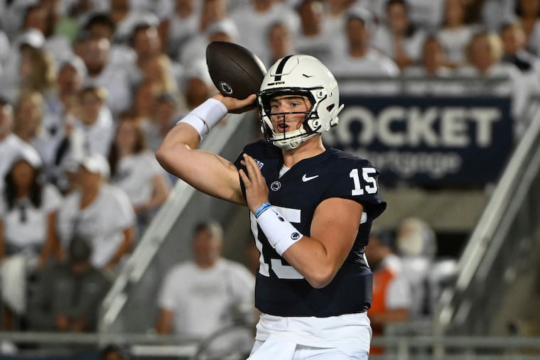 Penn State quarterback Drew Allar was impressive in his first start for the Nittany Lions. Penn State is heavily favored against the University of Delaware on Saturday.