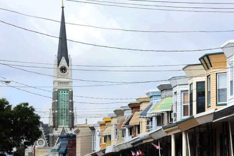 The Port Richmond neighborhood in Philadelphia on June 11, 2013. Here, Our Lady Help of Christians Church. ( APRIL SAUL / Staff )