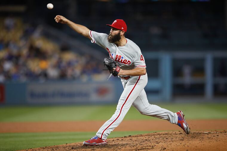 Phillies pitcher Jake Arrieta isn't striking out as many batters as usual, but he's pitching to contact and seeing great results.