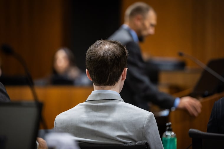 Tyler Robinson, accused in the fatal shooting of Charlie Kirk, listens as Deputy Utah County Attorney Ryan McBride speaks during a preliminary hearing at the 4th District Court in Provo, Utah, Friday, July 10, 2026.