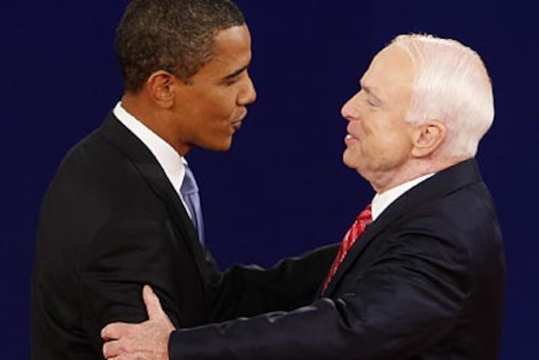 Despite losing the presidential election to Barack Obama, John McCain may become the president-elect’s best bipartisan partner. (Ron Edmonds/AP file photo)