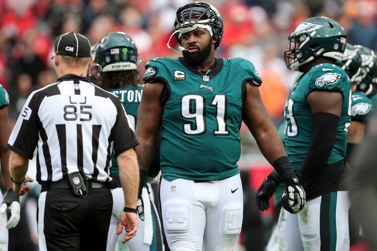 Eagles defensive tackle Fletcher Cox.
