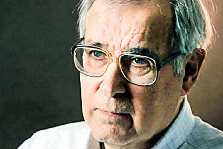 Inquirer Art Critic Edward Sozanski during the filming of a video about The Barnes Foundation on The Parkway in Philadelphia. April 2012 (Video by Frank Wiese)