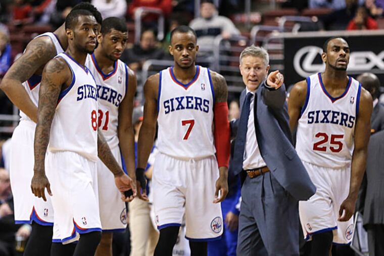 76ers head coach Brett Brown. (Steven M. Falk/Staff Photographer)