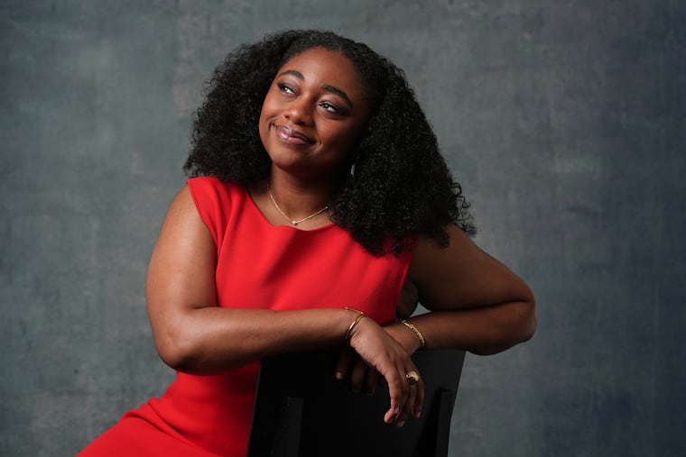 Samara Joy poses for a portrait in Los Angeles on Thursday, Sept. 25, 2025. The jazz singer who was nominated for two Grammys on Friday, will celebrate her 26th birthday at the Miller Theater on Tuesday. Her new album is 'Portrait.' (AP Photo/Marcio Jose Sanchez)