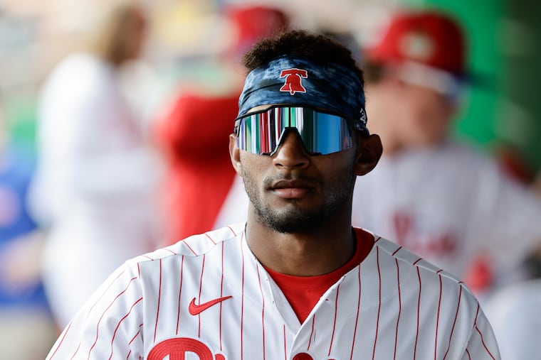 Phillies center fielder Johan Rojas was suspended Monday for 80 games after a positive test for boldenone, a performance-enhancing substance.
