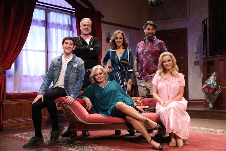 The cast of "I Hate Hamlet," through Dec. 1 at the Bucks County Playhouse in New Hope.