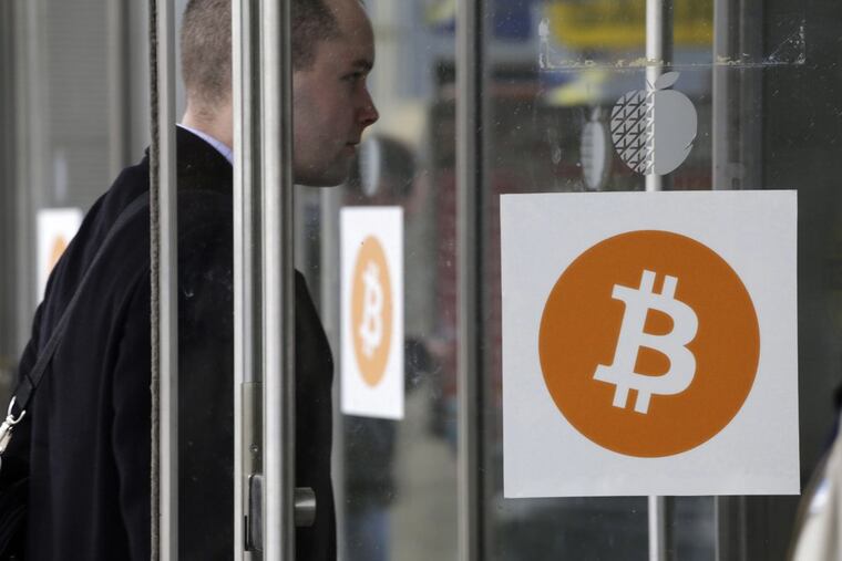 At a bitcoin conference and trade show in New York.