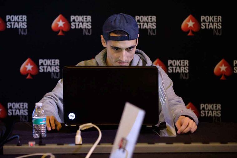 Dan Sewnig of Fair Lawn in action. Of New Jersey players' dominance, he said: "We've had online for 2 1/2 years now. We've played so many more hands."