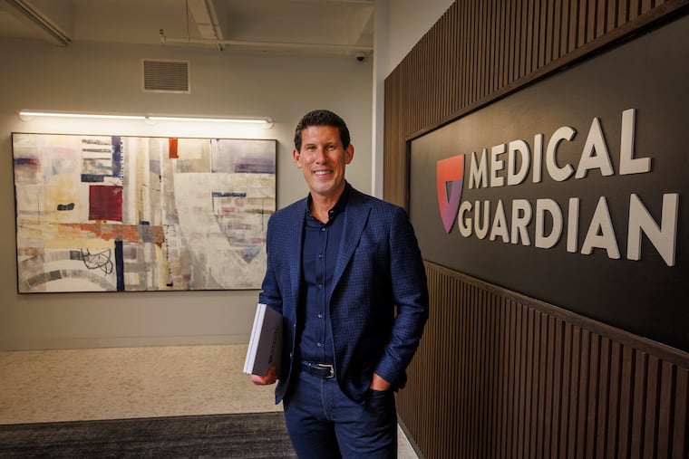 Geoff Gross, CEO of Medical Guardian, at the company's headquarters at 1818 Market St.