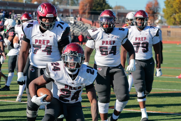 St. Joe's Prep running back Khyan Billups has 355 yards rushing on 82 carries, and two touchdowns so far this season.