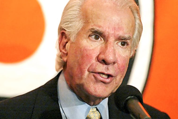 Comcast-Spectacor chairman Ed Snider was inducted into the United States Hockey Hall of Fame last week. (AP file photo)