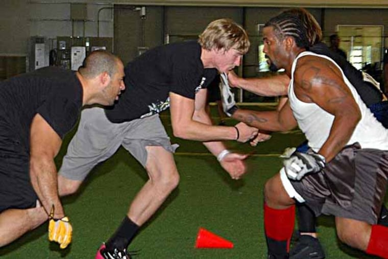 Photo of Moorestown Saints tryouts on Oct 13, 2013 by the brother of the team's former marketing director, Joe Martelli. Mandatory credit: Joe Martelli