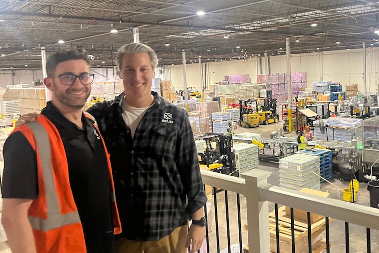 Founder Barak Bar-Cohen (right) with chief technology officer Josh Schwartz-Dodek, formerly of Tesla, at Sojo's original plant in Bristol. It also has regional plants in Langhorne, California, Texas, and Indiana.