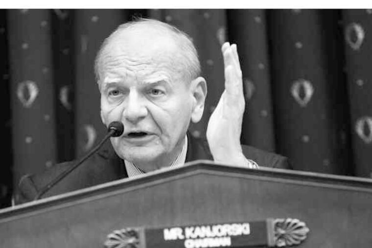 Rep. Paul Kanjorski blasts credit-rating agencies for blessing the subprime- mortgage bonds that rocked the economy.