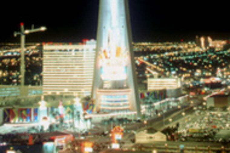 Fireworks at Stratosphere Tower in Las Vegas.