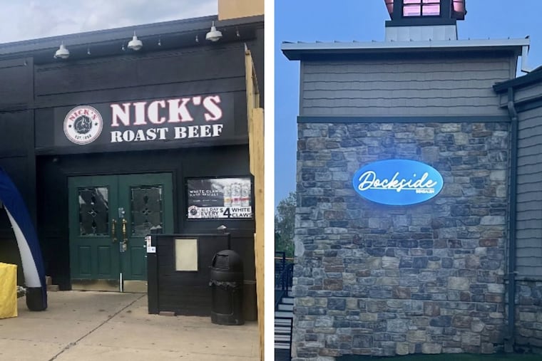 Nick's Roast Beef's location on Woodhaven Road in Northeast Philadelphia opened in 2018. Dockside Bensalem opened in 2023. Both closed Nov. 17, 2024.