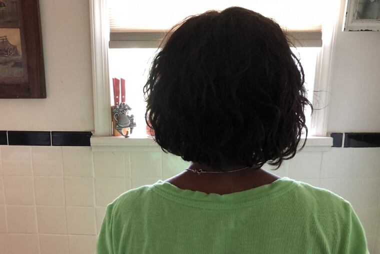 Gladys Lackey in a home she owns, but it is only temporary until she can move into her permanent home in Germantown.