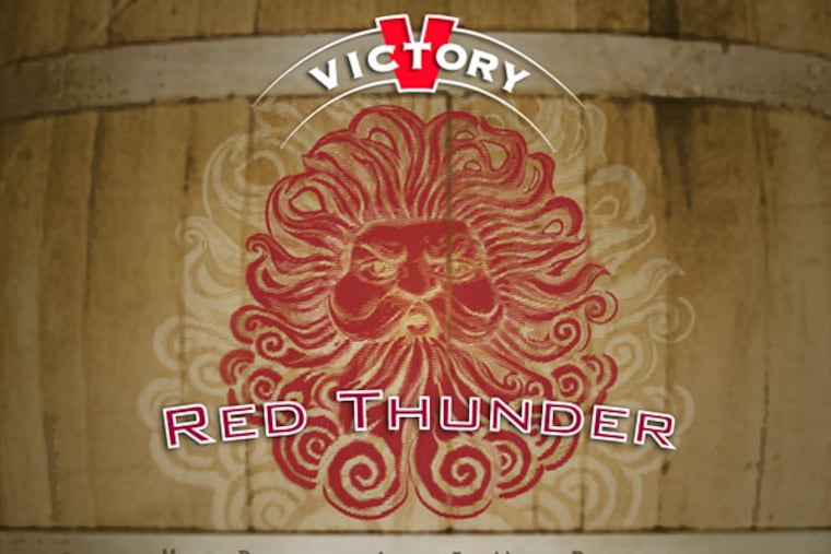 Victory Brewing Company, based in Downingtown, PA, has gotten into wine-barrel-aging with the release of Red Thunder, a Cabernet Sauvignon barrel aged version of their big porter, Baltic Thunder.