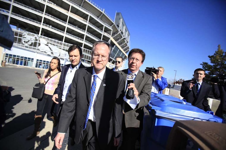 Jeff Nelson (front) is retiring from Penn State.