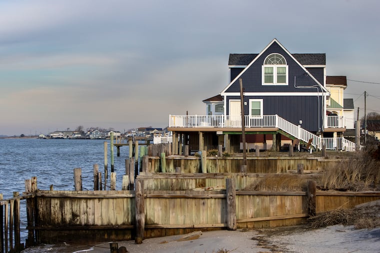 Fortescue, on the shores of the Delaware Bay in New Jersey, will be getting natural gas and sewage. Photograph taken on Friday morning January 14, 2022.