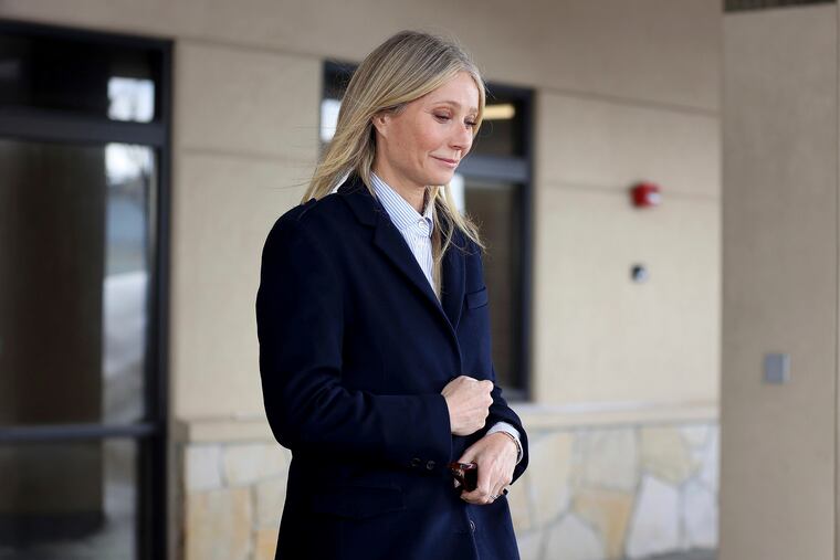 Actress Gwyneth Paltrow leaves Park City District Courthouse Thursday, March 30, 2023, in Park City, Utah.