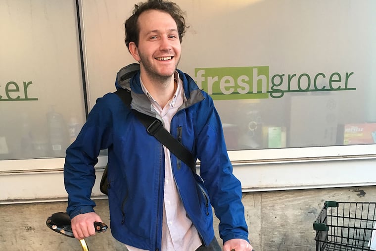 Michael McGrane, 29, of Walnut Hill likes to shop for groceries in person, but buys music and items for his guitar online.