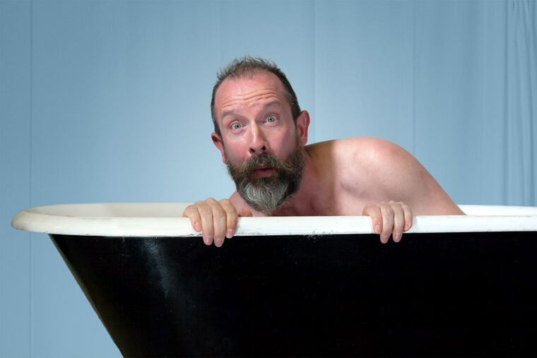 Charlie DelMarcelle as the title character in "The Audience Disturbs Marcel's Bath Time and He Is Very Upset With You All," through Dec. 16 at Tiny Dynamite.
