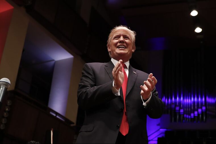 President Donald Trump, during the Celebrate Freedom event at the Kennedy Center for the Performing Arts in Washington, Saturday, July 1, 2017.