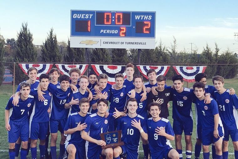 The Washington Township boys' soccer team beat Jackson Memorial, 2-1, to win the South Group 4 championship for the fifth straight season.
