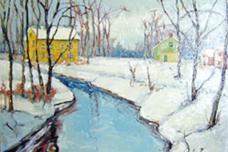 Berd's painting "Bend in the Road."