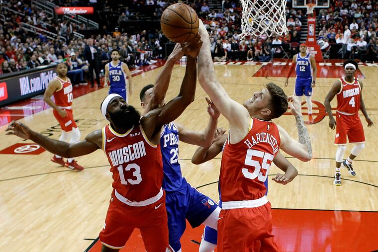 Could NBA superstars James Harden (13) and Ben Simmons (25) be traded for each other?