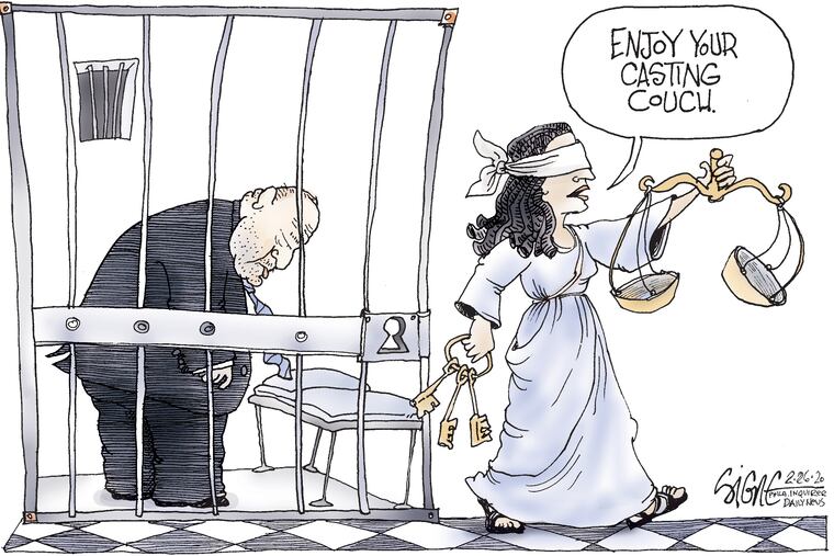 Harvey Weinstein's new furniture.