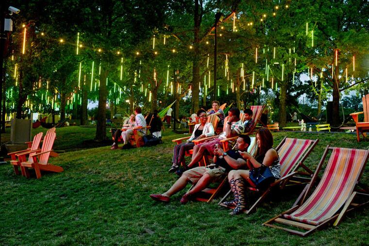 Spruce Street Harbor Park at Penn's Landing.
