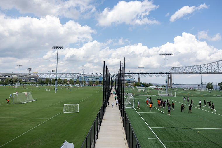 The outdoor fields and walkway at the WSFS Bank Sportsplex in Chester. The Sportsplex has been drawing significant crowds.