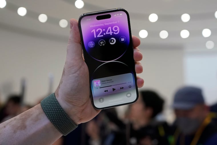 One of the latest iPhone models, the 14 Pro, was unveiled earlier this month at an event on the campus of Apple's headquarters in Cupertino, Calif.