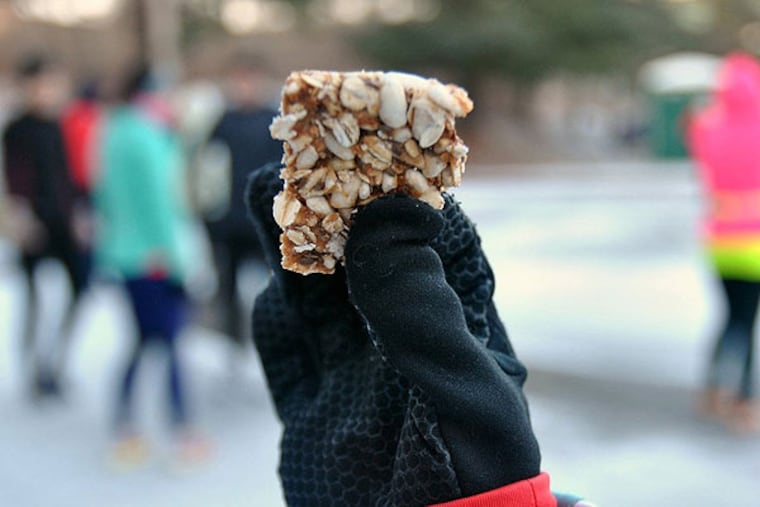 These super-easy energy bars are made with puffed rice, oatmeal, dried fruit and cashew butter. (Gretchen McKay/Pittsburgh Post-Gazette/MCT)