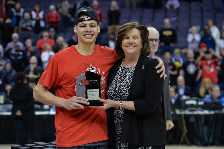 Atlantic 10 commissioner Bernadette McGlade, right, doesn't believe the current model of college amateurism should remain.