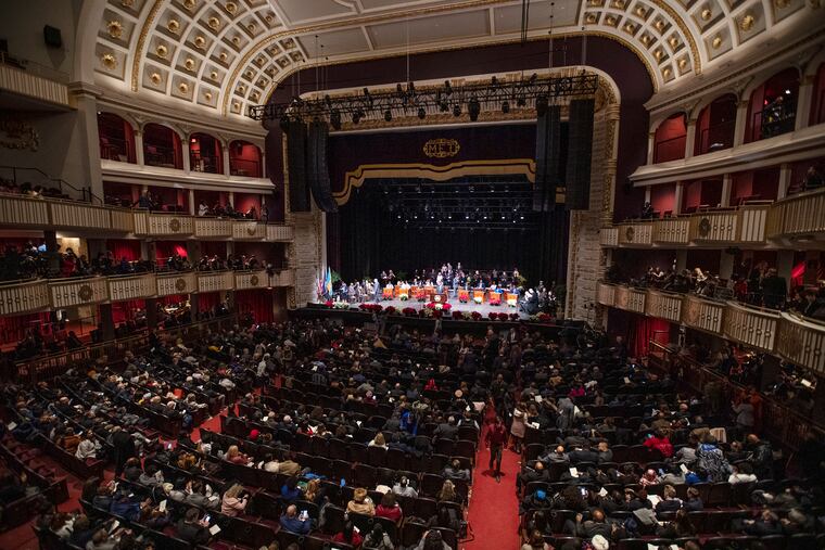 The January 2020 ceremony to swear in City Council members and Mayor Jim Kenney, who had just won reelection, was held at the Met Philadelphia on North Broad Street.