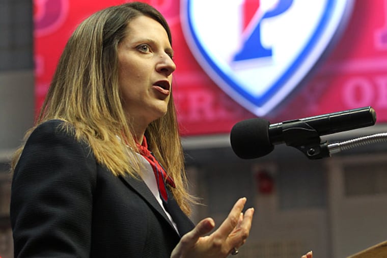 Penn athletic director Grace Calhoun. (Michael Bryant/Staff Photographer)