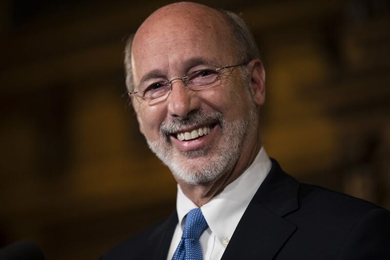 Gov. Tom Wolf was a convert to the idea of moving away from defined pension benefits for state workers.