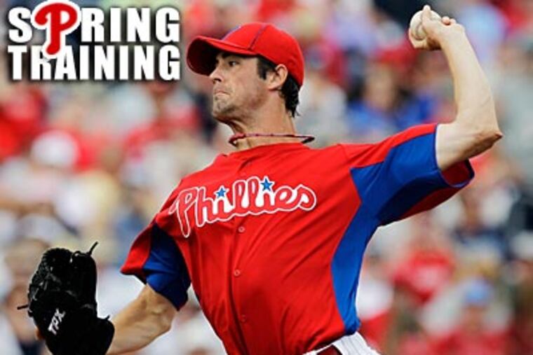 "Things will take care of itself," Cole Hamels said Thursday about a new contract. (Kathy Willens/AP)