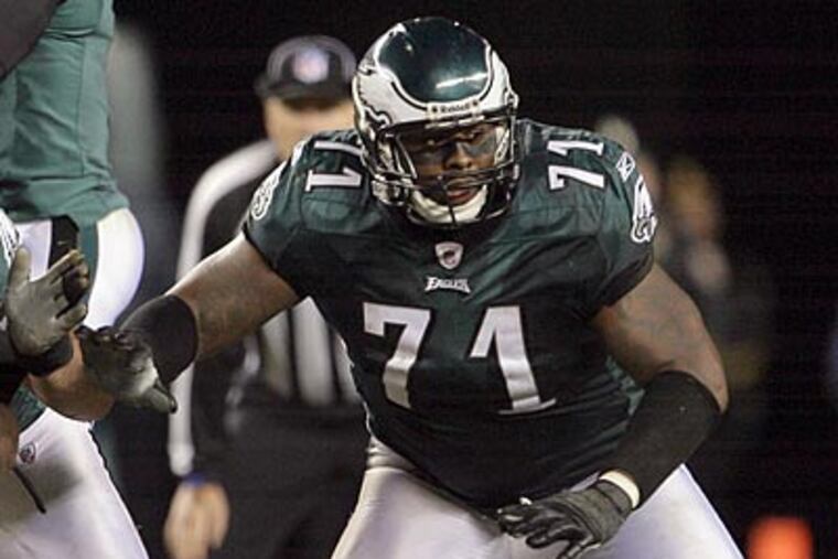 Eagles offensive lineman Jason Peters was arrested on Saturday. (Yong Kim / Staff file photo)