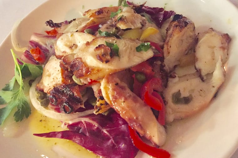Grilled octopus at Estia in Center City.