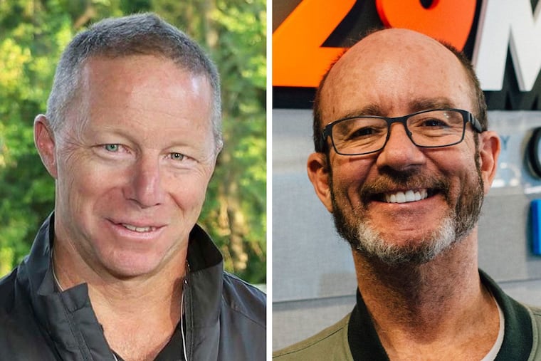 Paul Kelly, left, will take over Matt Cord's spot as morning host of 102.9 WMGK.