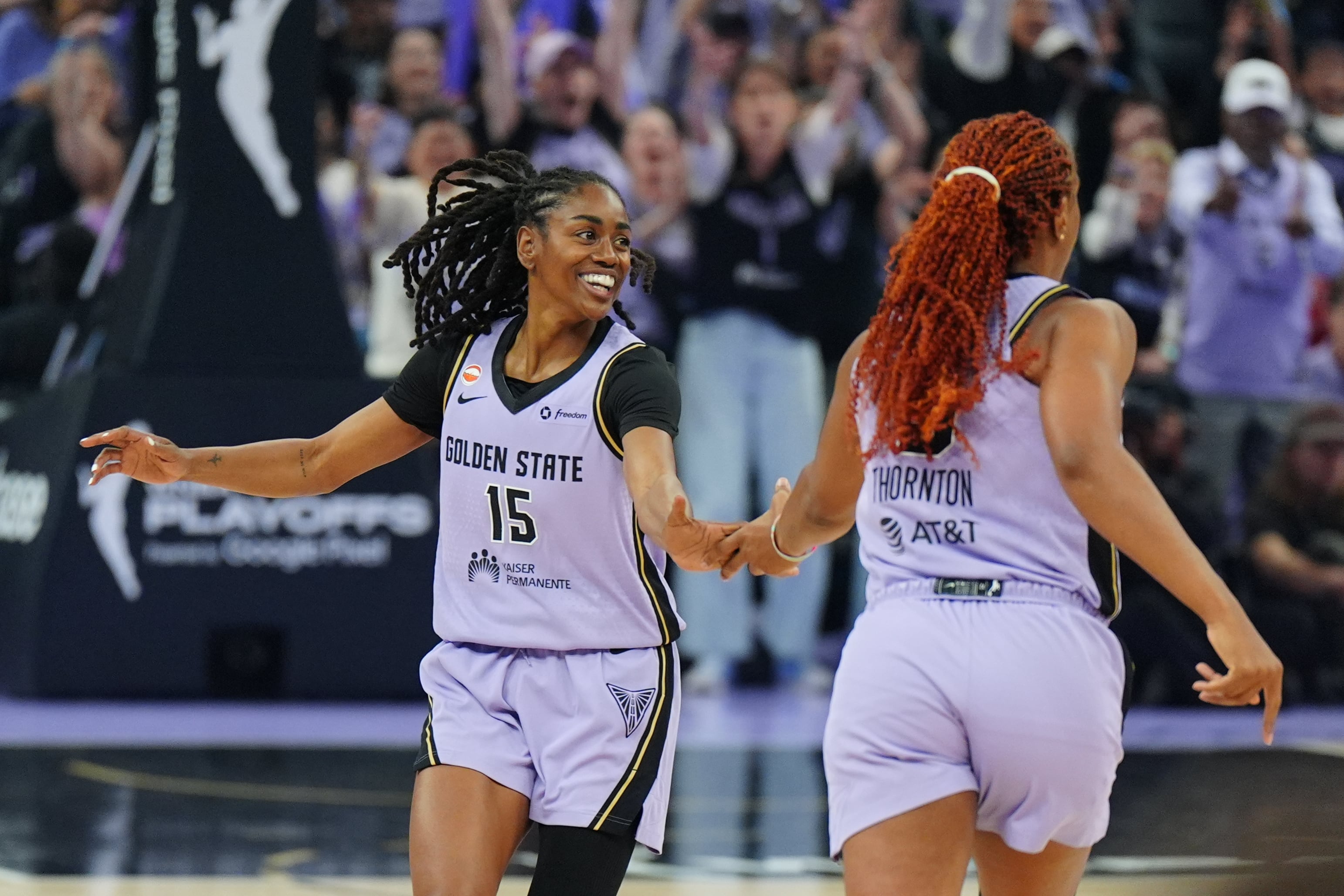 Zandalasini scores 22, leads Valkyries past Wings 104-80 in Game 1 of first-round playoff series