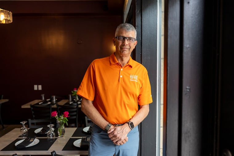 Owner Munish Narula at the new Northern Liberties location of Tiffin.
